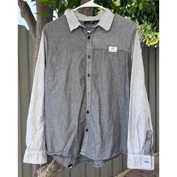 Vans The Sole Of Skate Two-Toned Long Sleeve Button-Up Shirt – Size Small - Picture 1 of 5